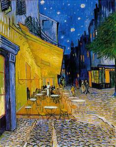  Cafe Terrace On The Place, de Vincent van Gogh.